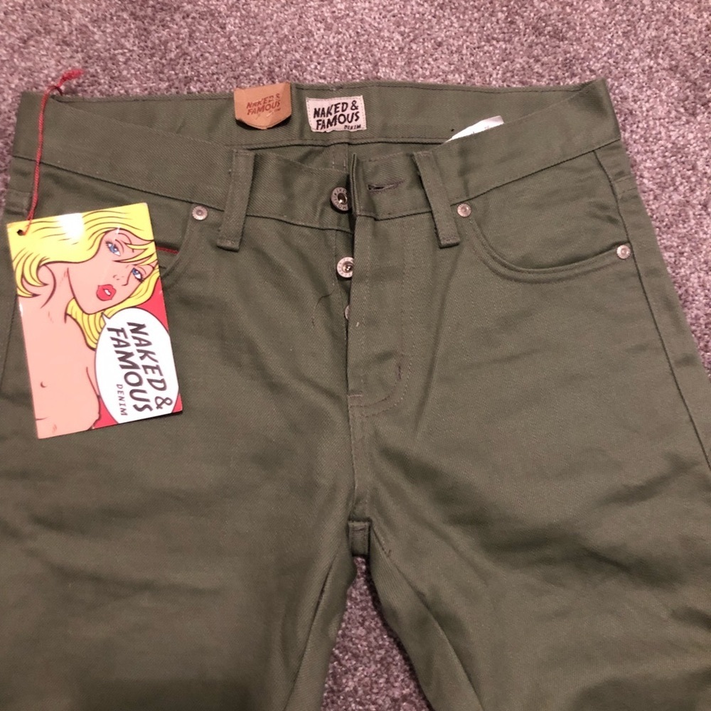 Naked & famous skinny guy size 30 28” jeans